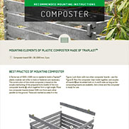 MOUNTING INSTRUCTIONS FOR COMPOSTER