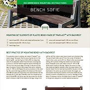 MOUNTING INSTRUCTIONS FOR SOFIA BENCH